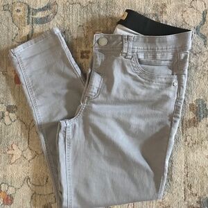 Ab Solution Light Gray Skinny Ankle Jeans Size 12- Democracy